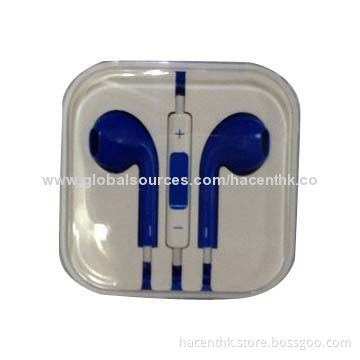 Best Factory Wholesale Earphones for iPhone 5, Made of ABS, OEM/ODM Orders Welcomed